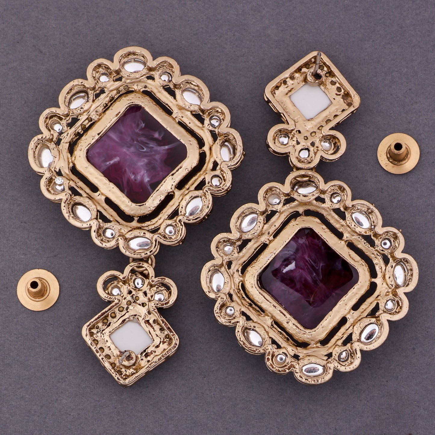 Wine Raashi Zircon Earring