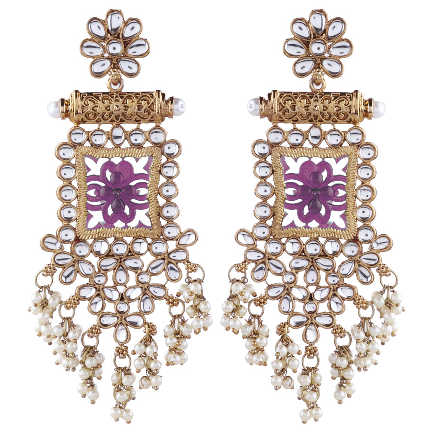 Purple Shyla Desginger Earring