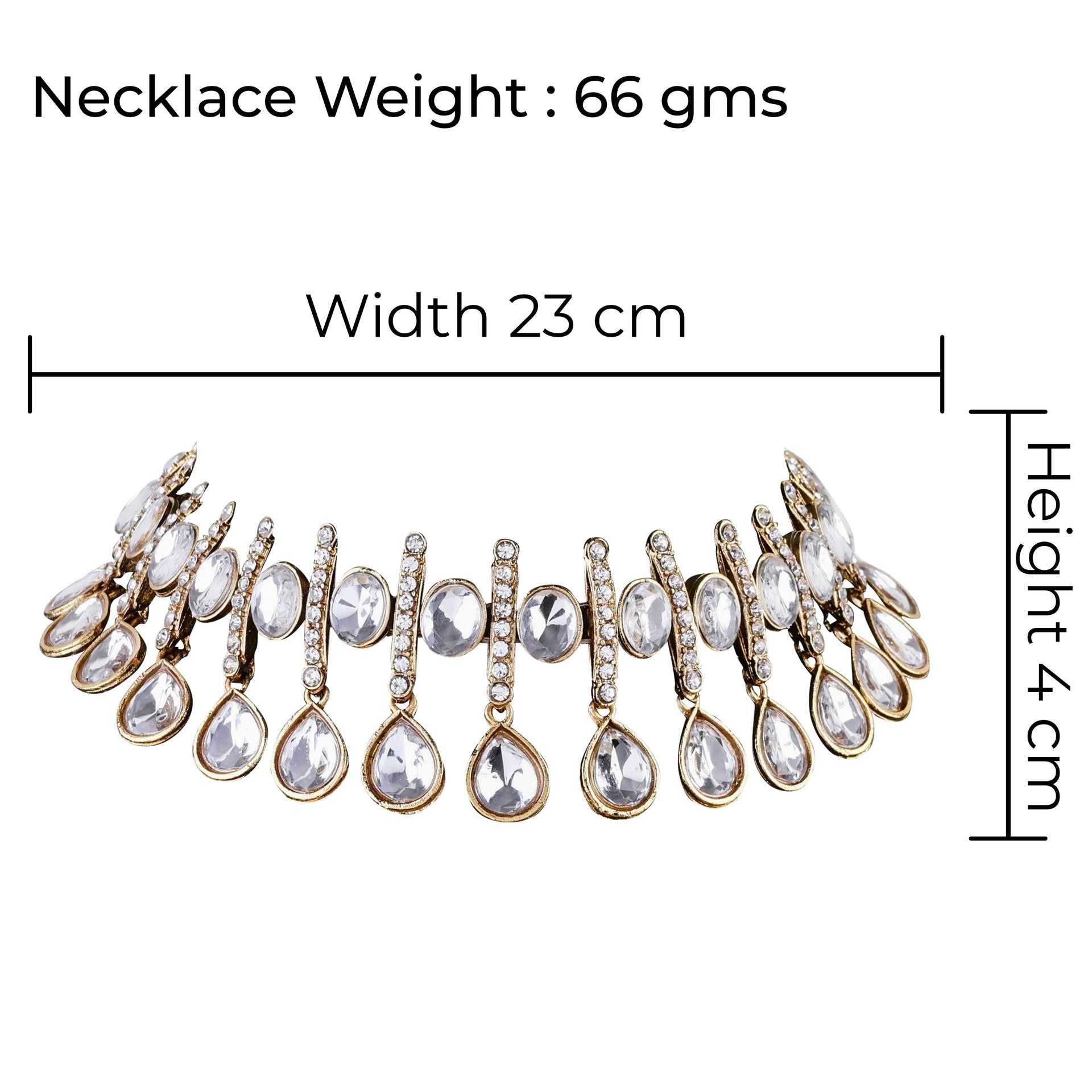 Jane Indo Western Necklace With Earrings