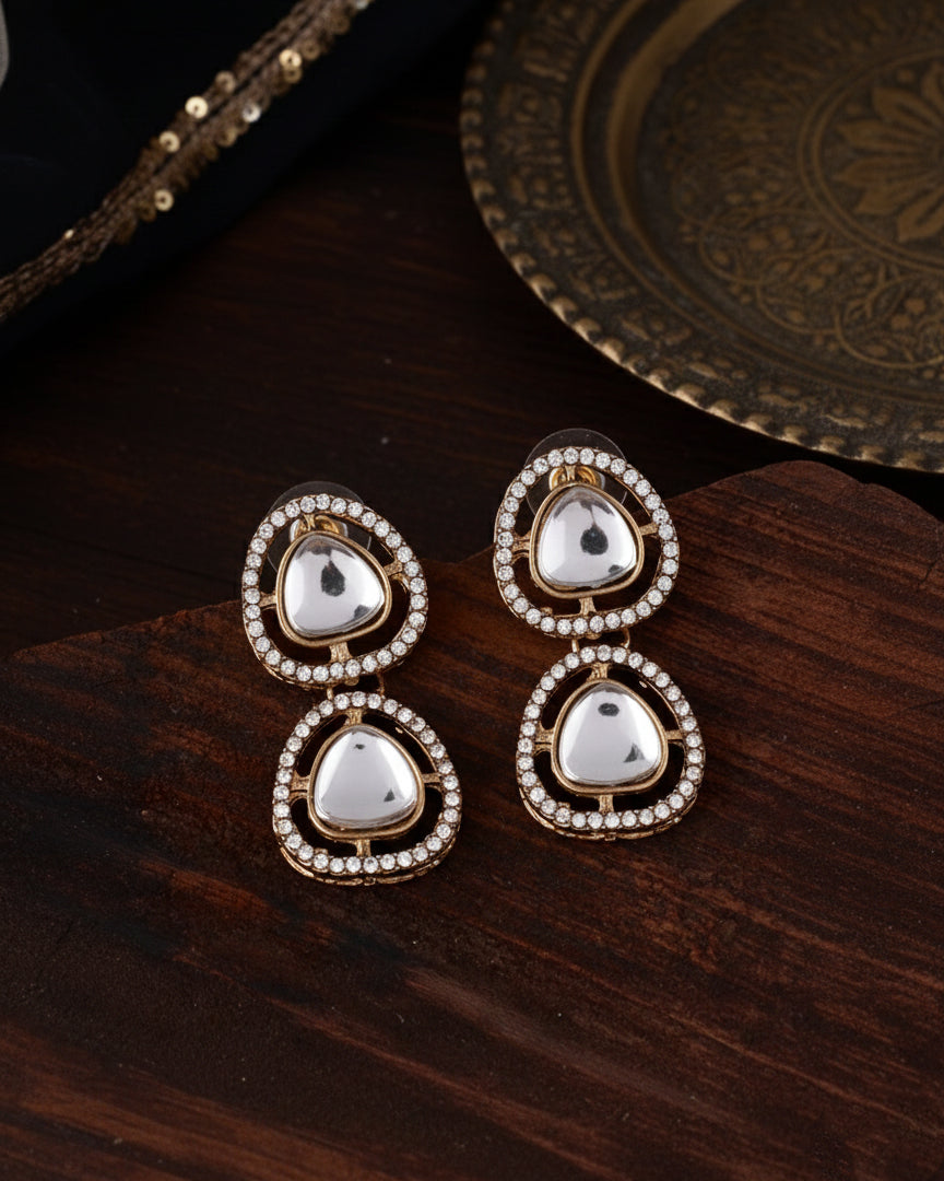 Ryna Polki Dupe Earring