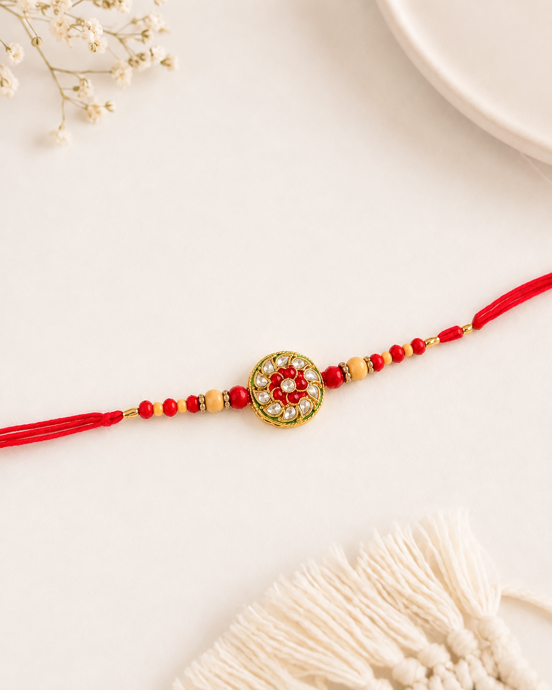 Kaumudi Rakhi for Brother | Tilak Set Included