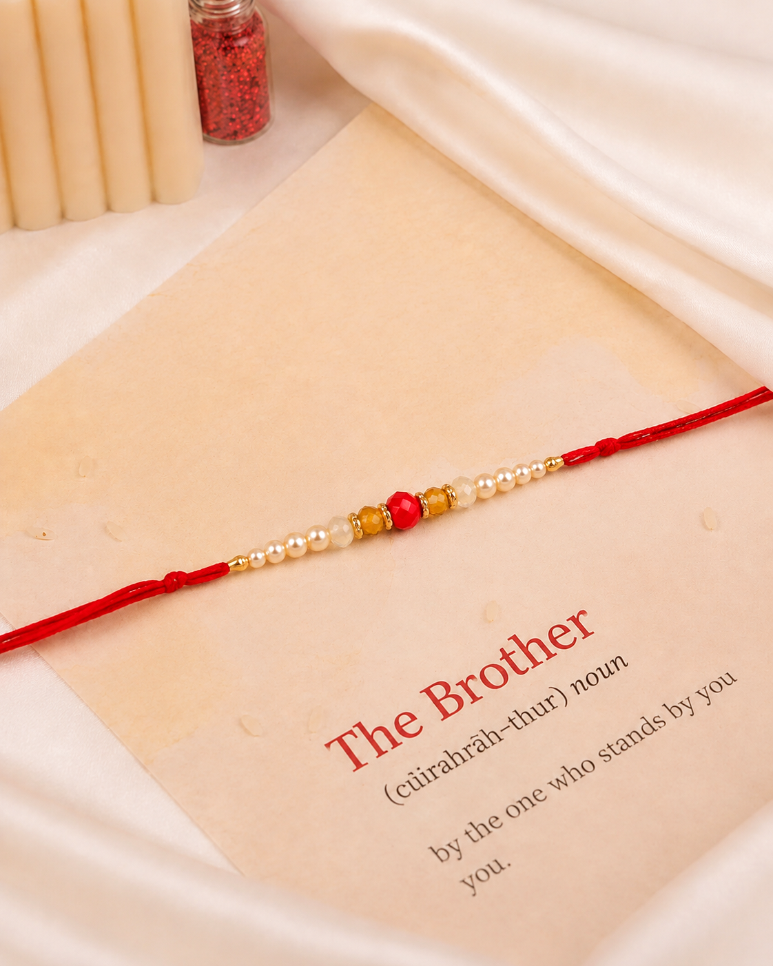 Renu Rakhi for Brother | Tilak Set Included