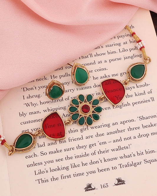 Vaneet Indian Ethnic Necklace with Earring