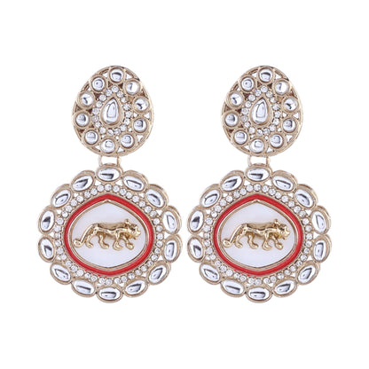Red Avani Designer Earring