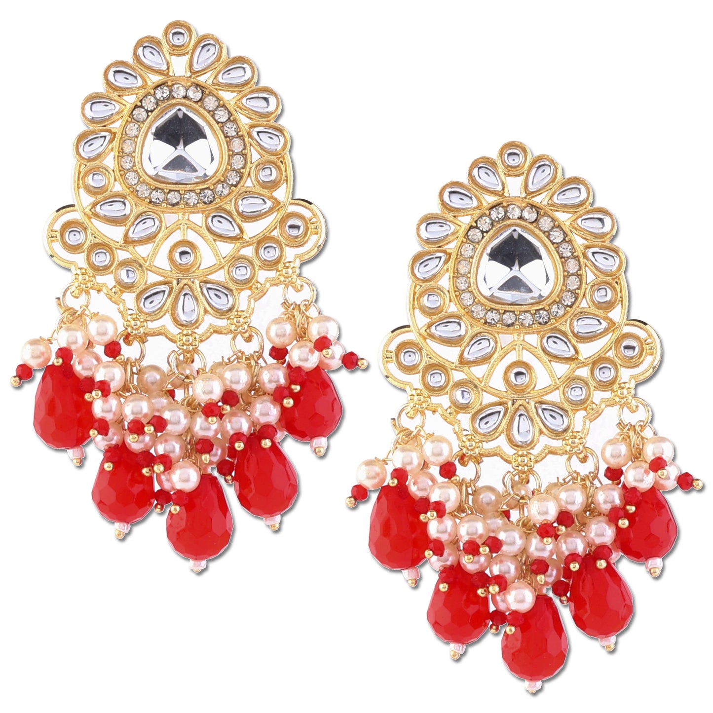 Red Ayla Zircone Earring