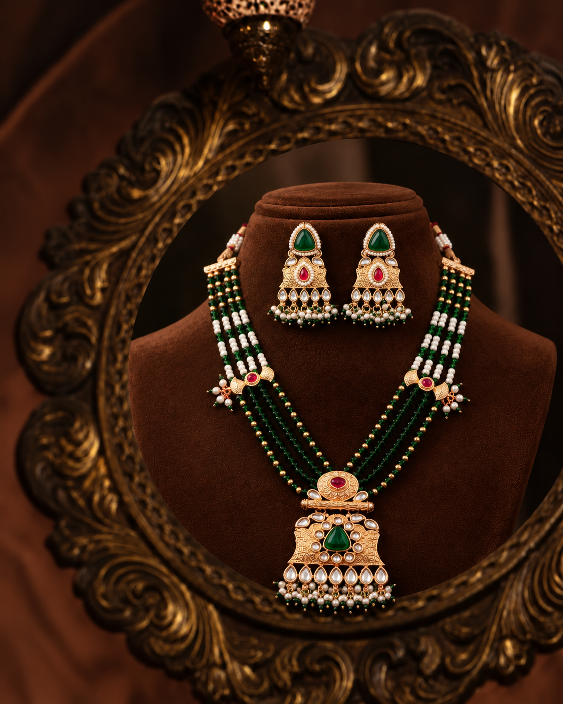 Purnima Rajwada Necklace Set with Earring