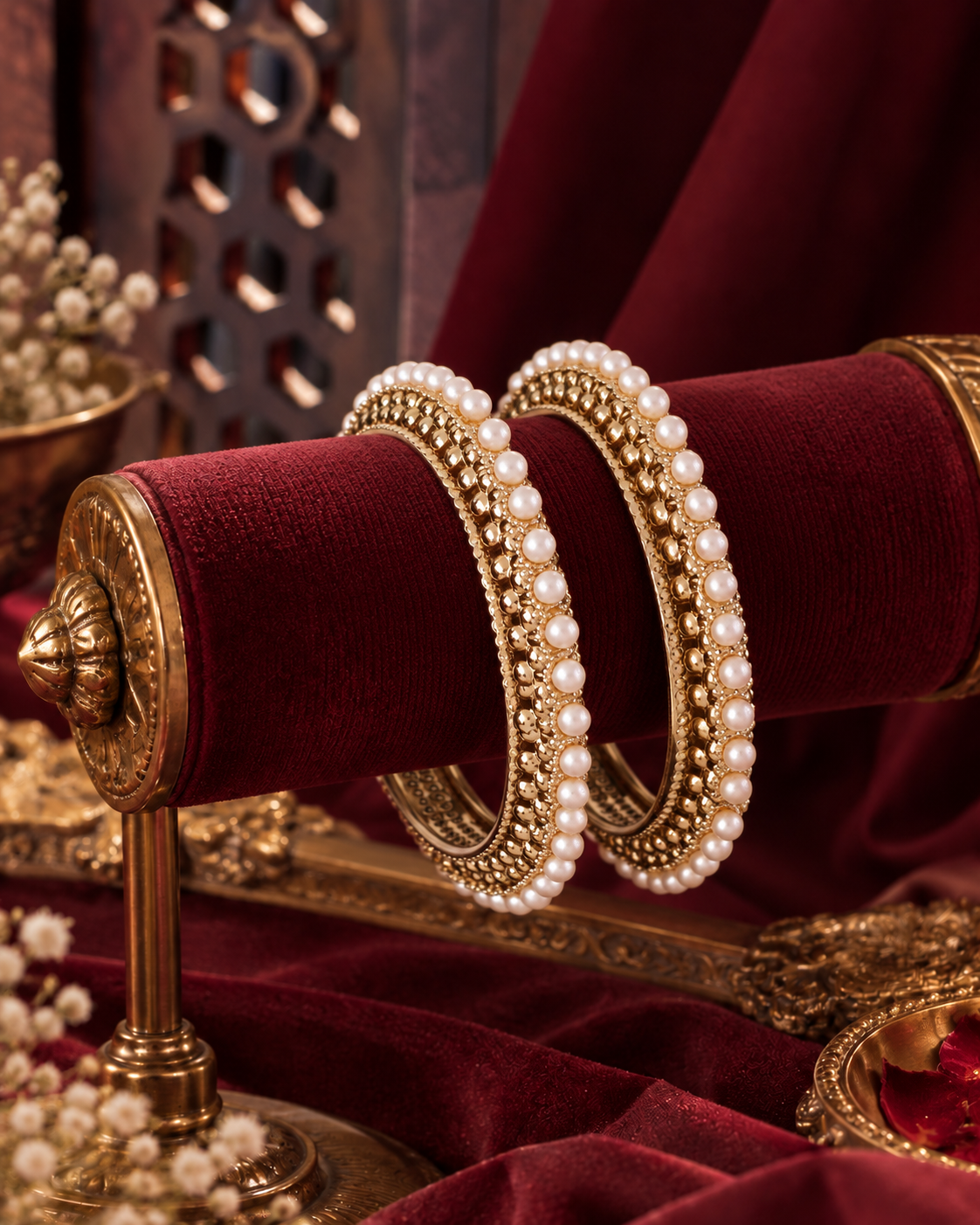 Arnika Pearl Bangle Set of 2