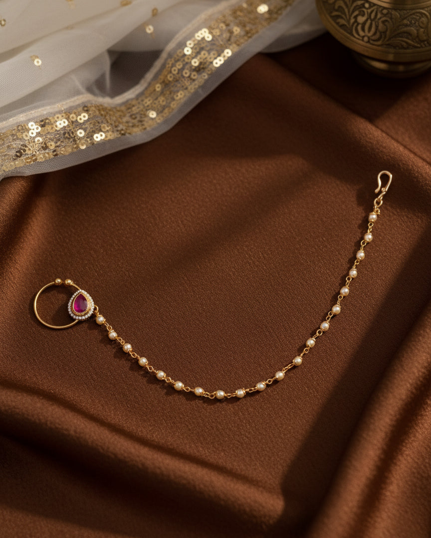 Ruby Anukrit Nath Non Pierced Nose Ring