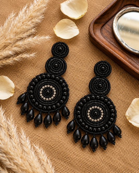 Black Arista Mermaid Earring