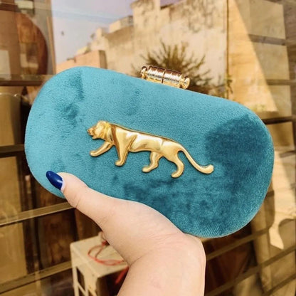 Teal Green Sabya Inspired Clutch Sling