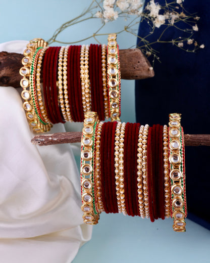 Seeta Rajwada Bangle Set - Both Hand