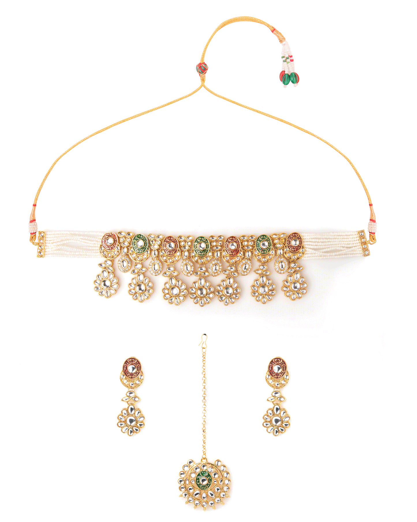 Nivara Meenakari NeckSet