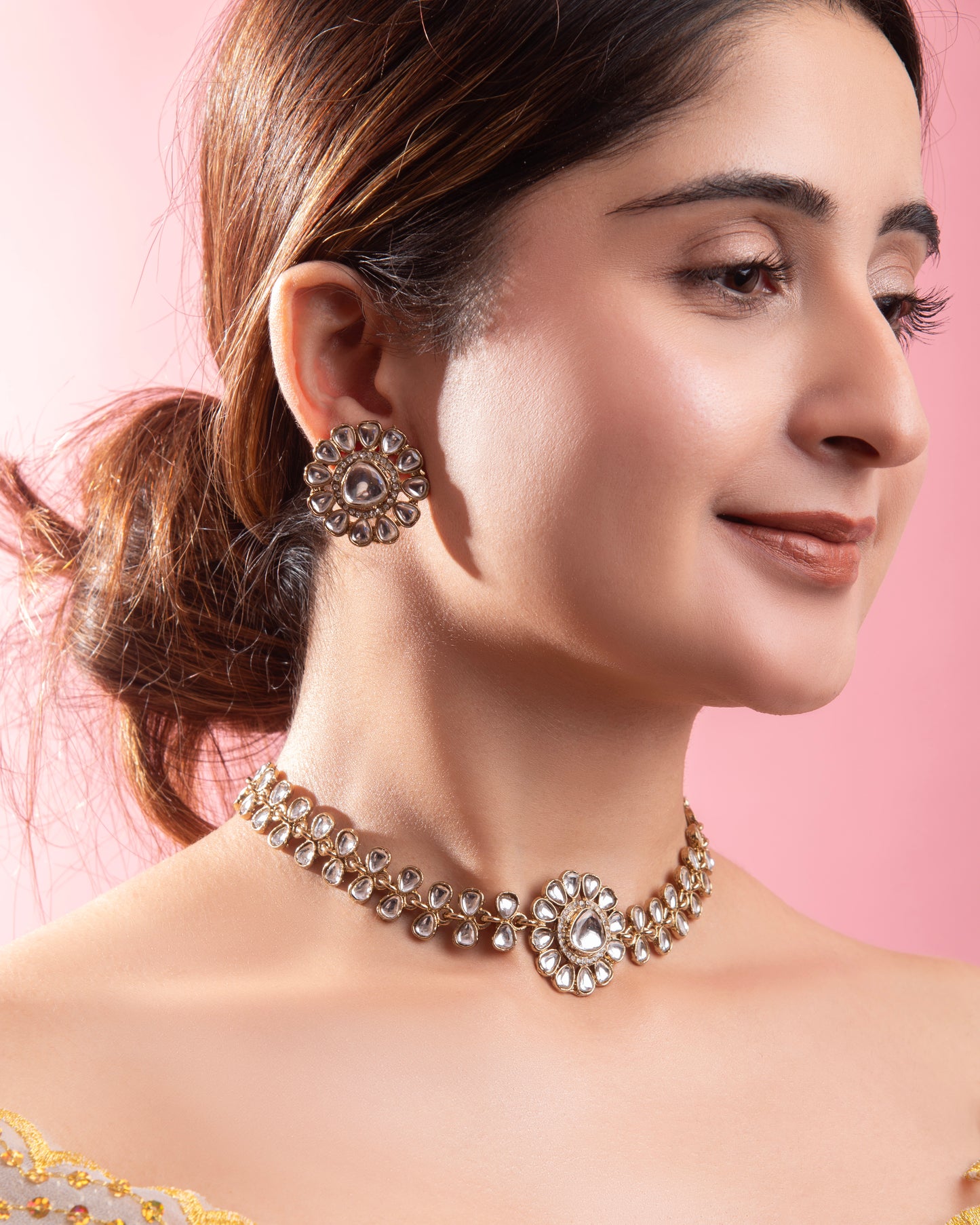 Eknoor Indo Western Necklace With Earrings