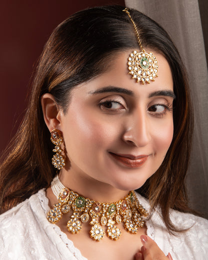 Nivara Meenakari NeckSet