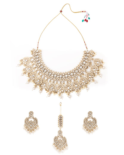 Pearl Rajvanshi Kundan Premium Necklace Set