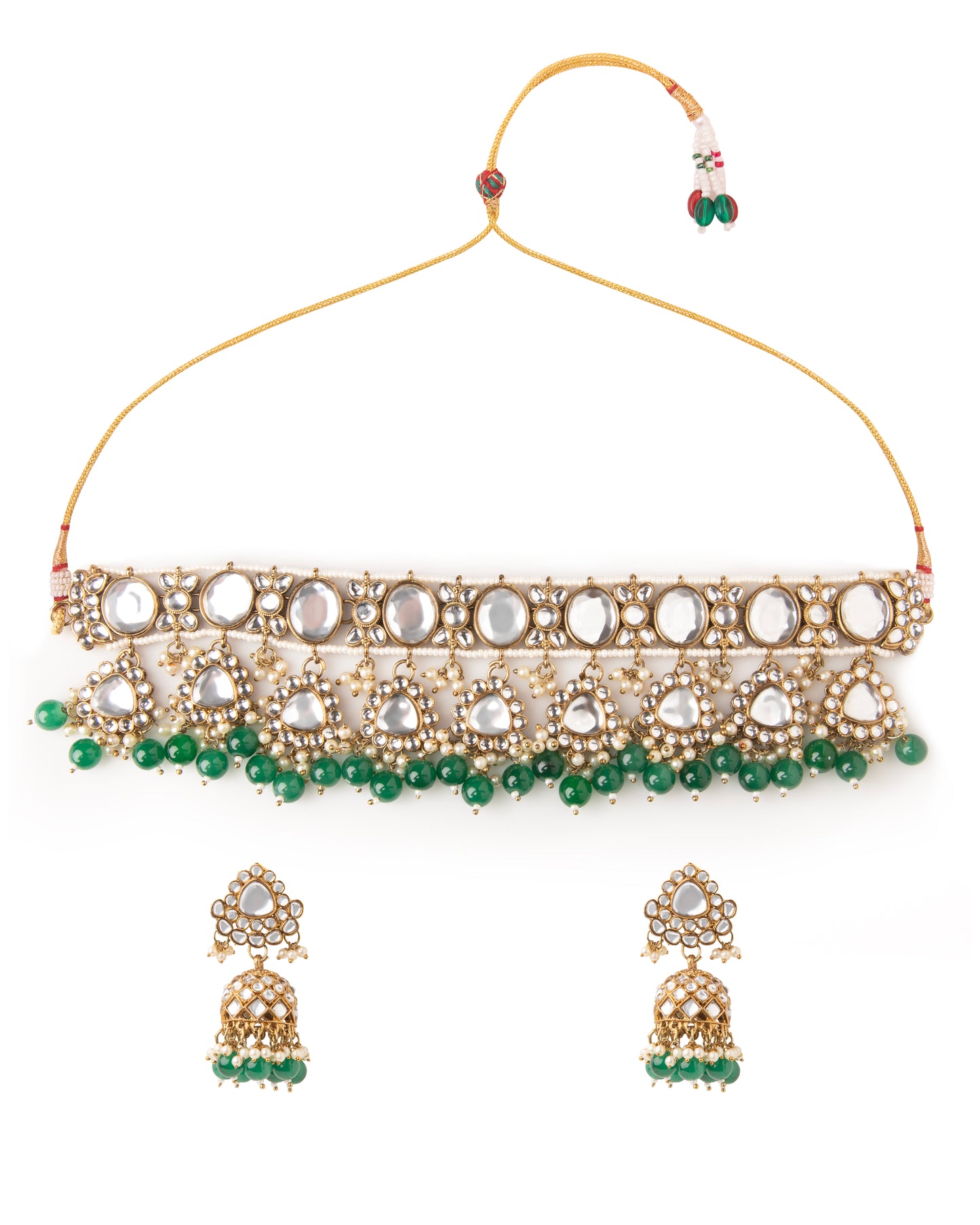 Green Myraahi Choker Set
