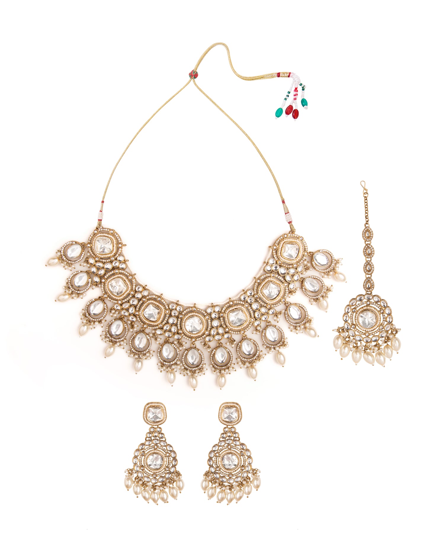 Pearl Noorpreet Premium Necklace with Earring and Mangteeka