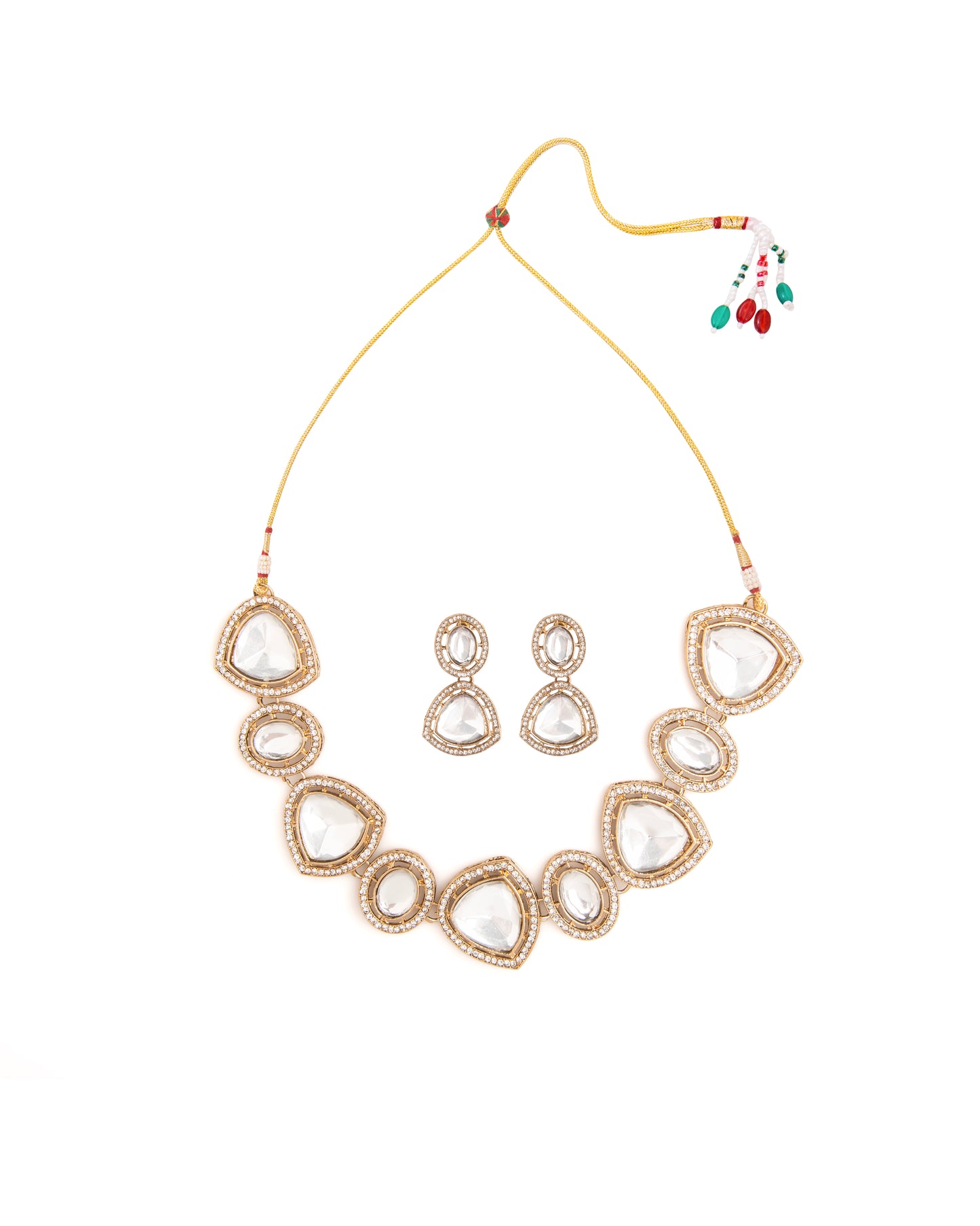 Nazakat Polki Dupe Necklace with Earring