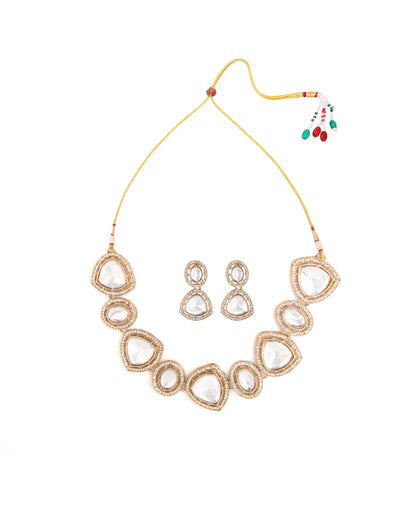 Nazakat Polki Dupe Necklace with Earring