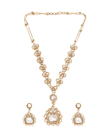 Niyana Pendant Style Long Necklace Set with Earring