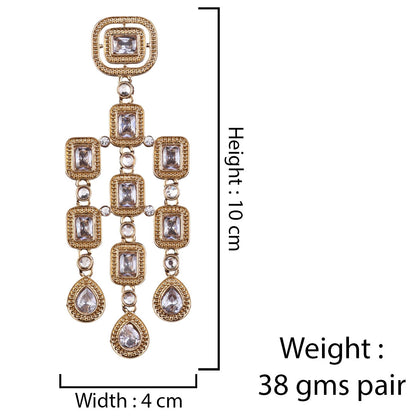 Silver Anshita Gold Designer Earring