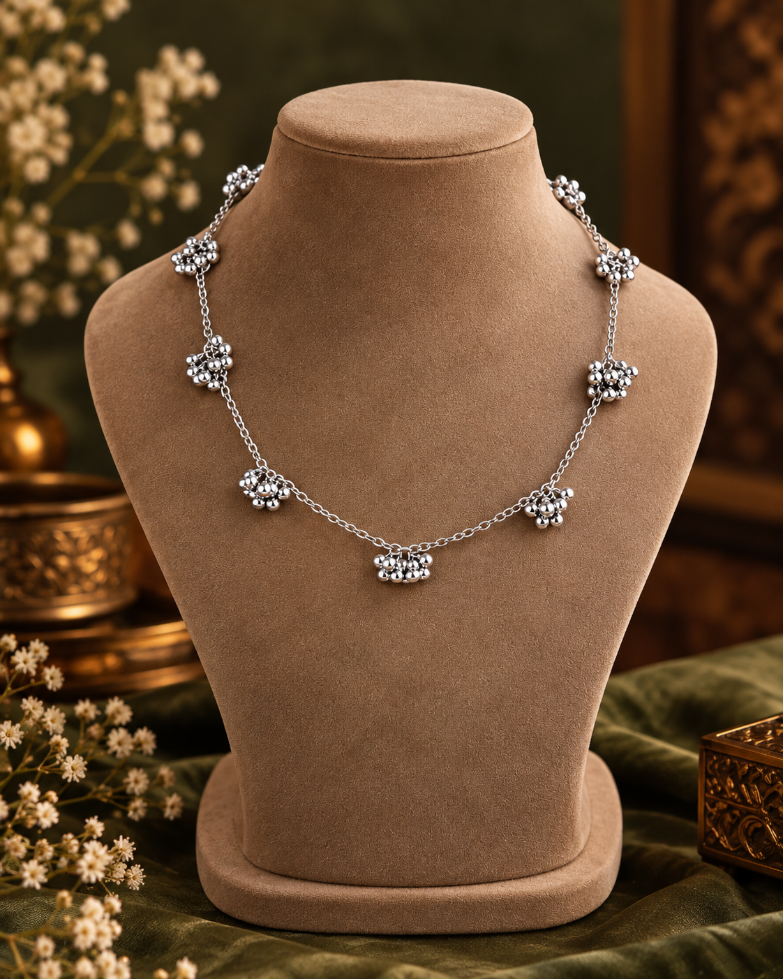 Kesarika Oxidised Necklace