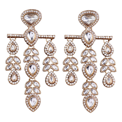 Silver Japneet Premium Designer Zircone Earring