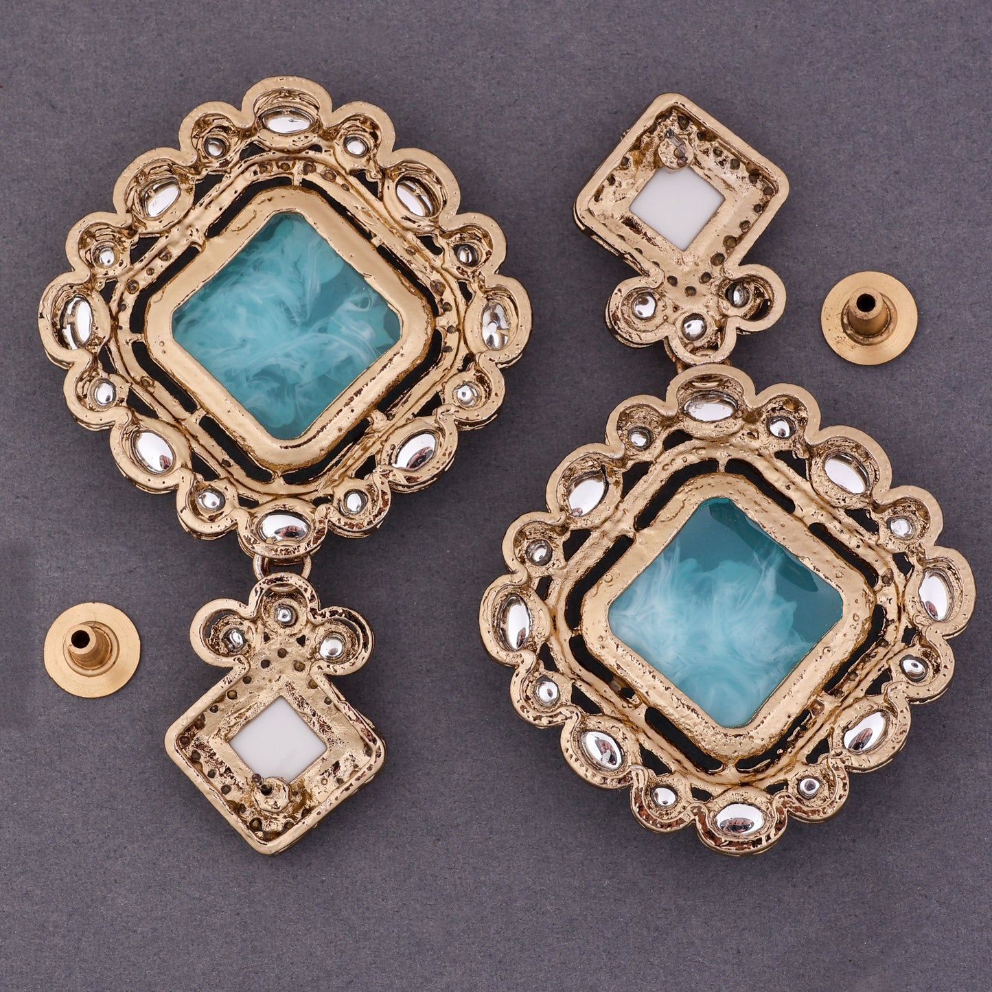 Turquoise Raashi Zircon Earring