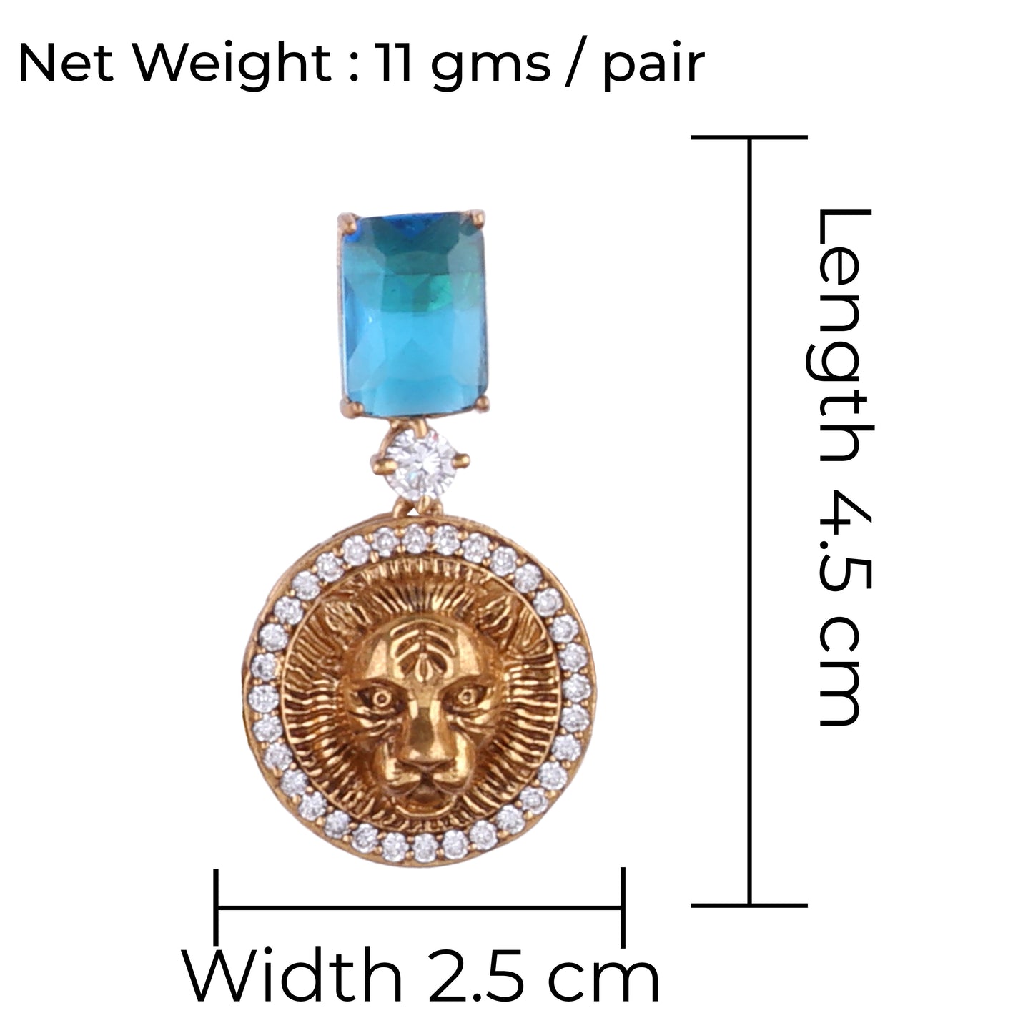 Turquoise Shriya Designer Earring