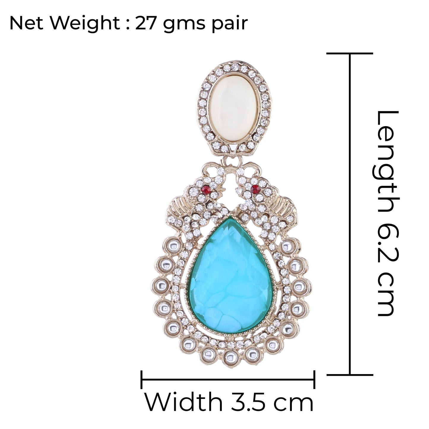 Turquoise Daniel Zircon Earring