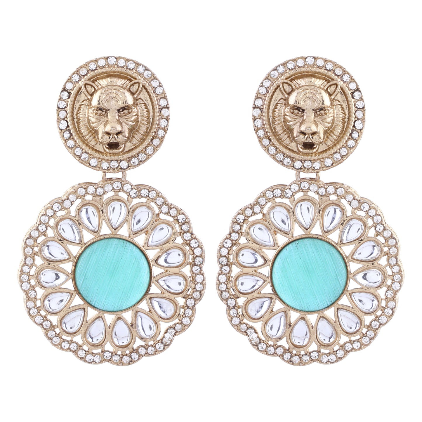 Mint Green Kysa Bollywood Inspired Designer Earring