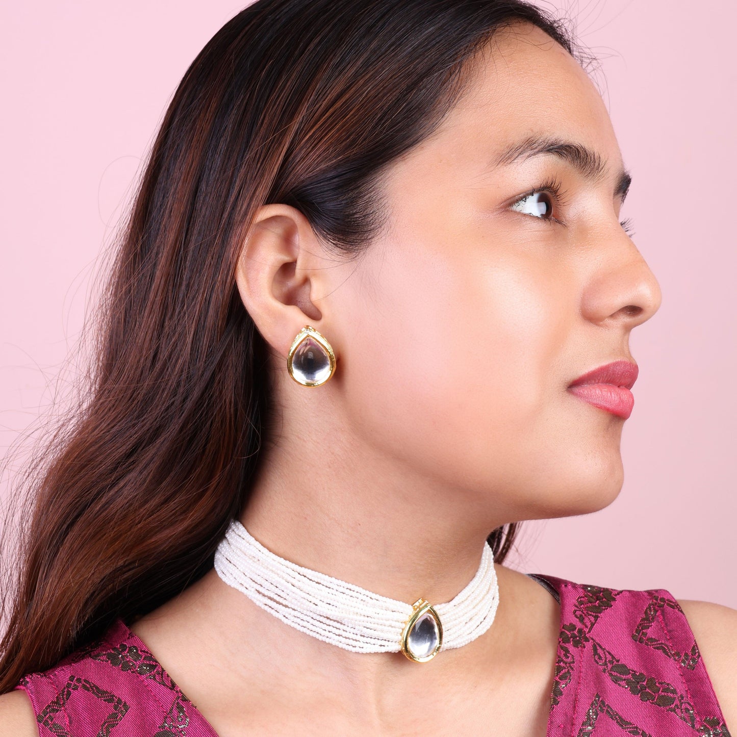 Shama Kundan Pearl Choker