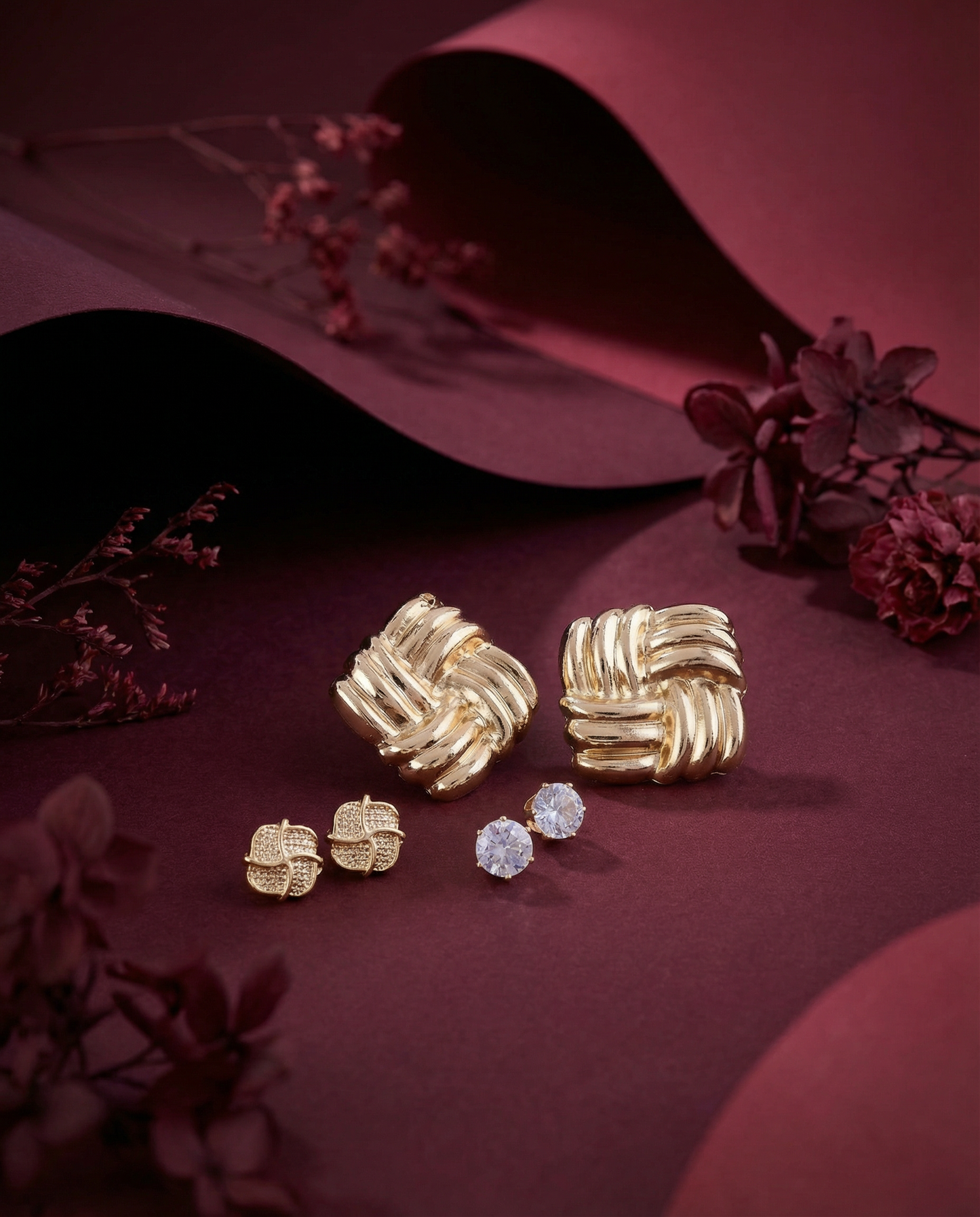 Minseo Voguish Earring - Set of 3