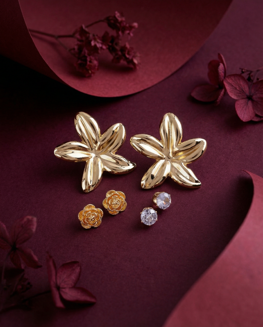 Mao Voguish Earring - Set of 3