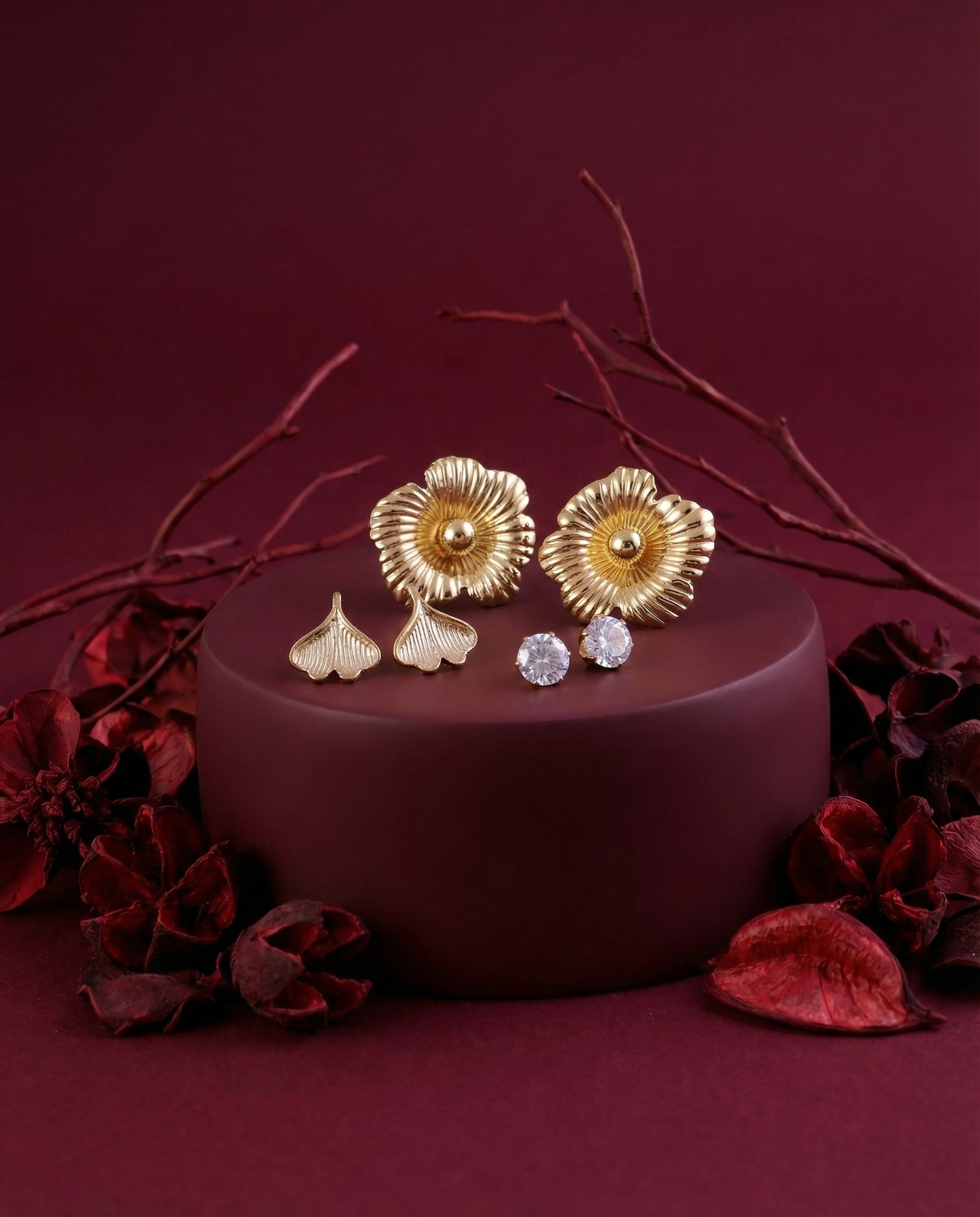 Jiyoon Voguish Earring - Set of 3