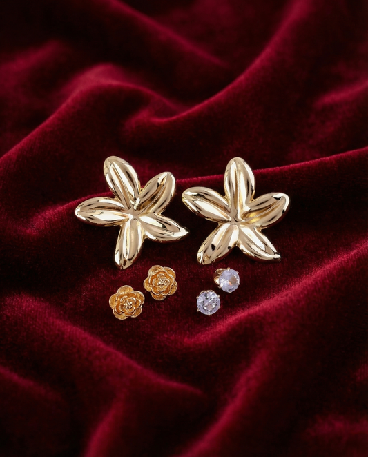 Mao Voguish Earring - Set of 3