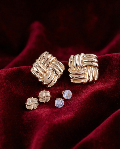 Minseo Voguish Earring - Set of 3