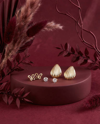 Yerin Voguish Earring - Set of 3