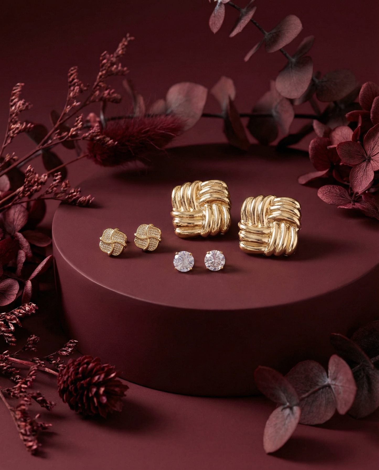 Minseo Voguish Earring - Set of 3