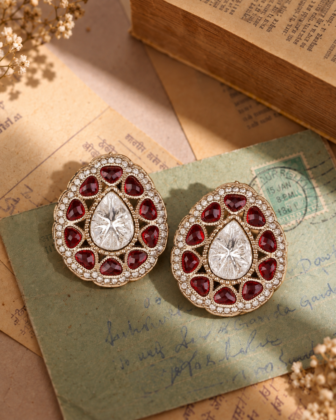 Ruby Ibadat Premium Designer Zircone Earring
