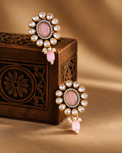 Blush Alizeh Monalisa Antique Designer Stud Earring