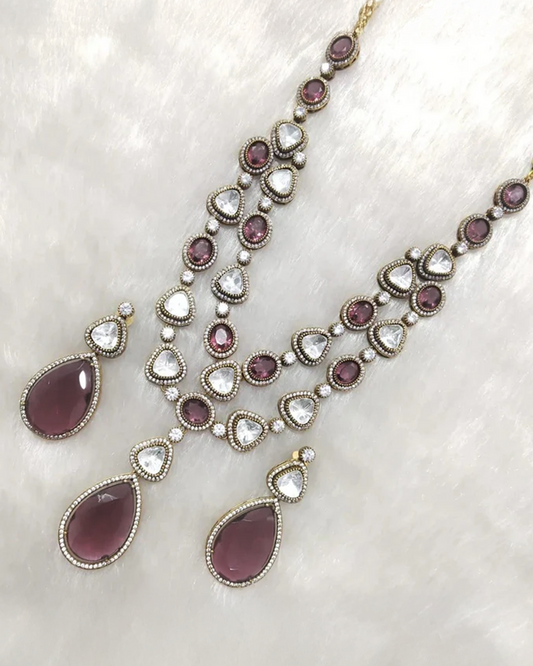 Wine Ankush Necklace
