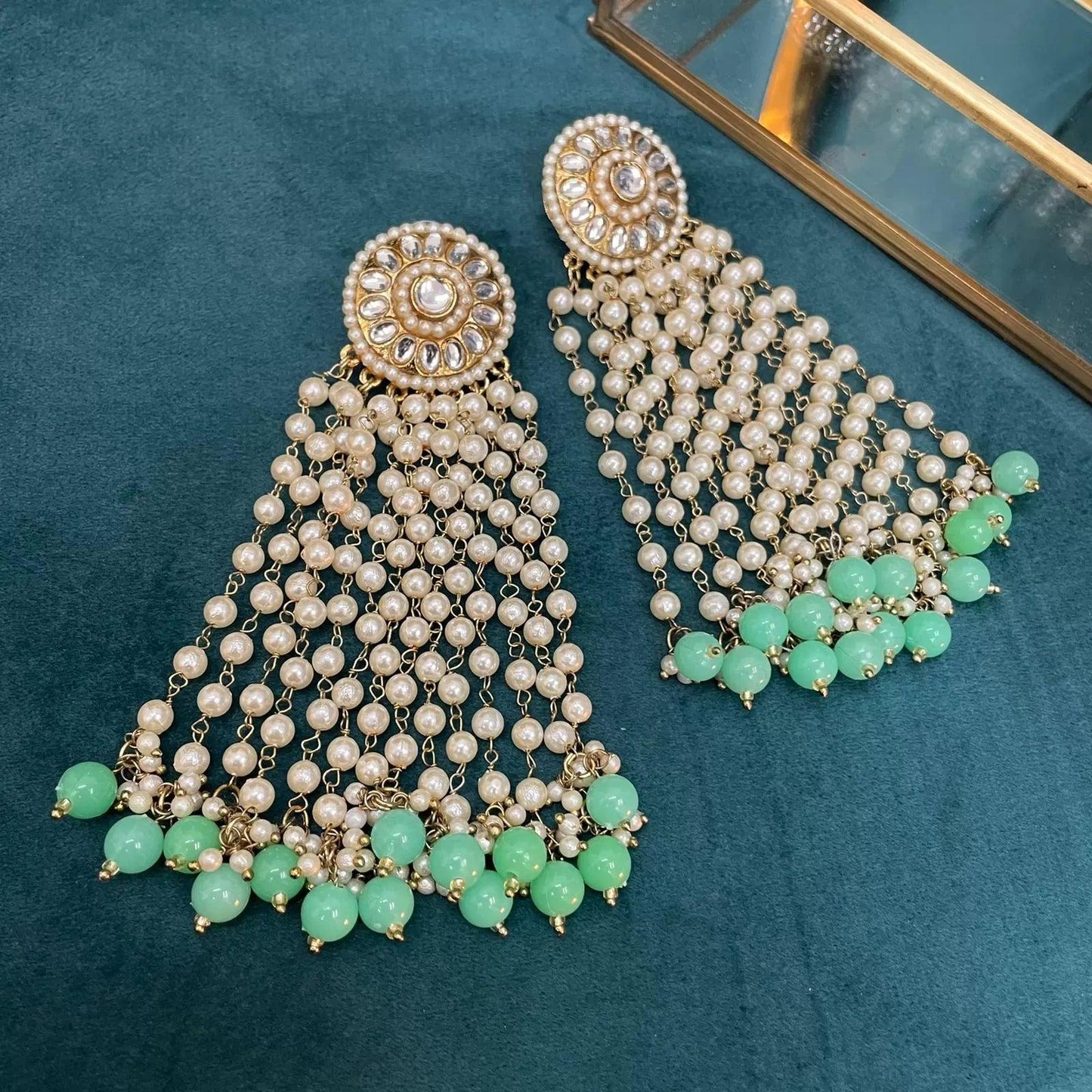 Mint Green Inayat Earring