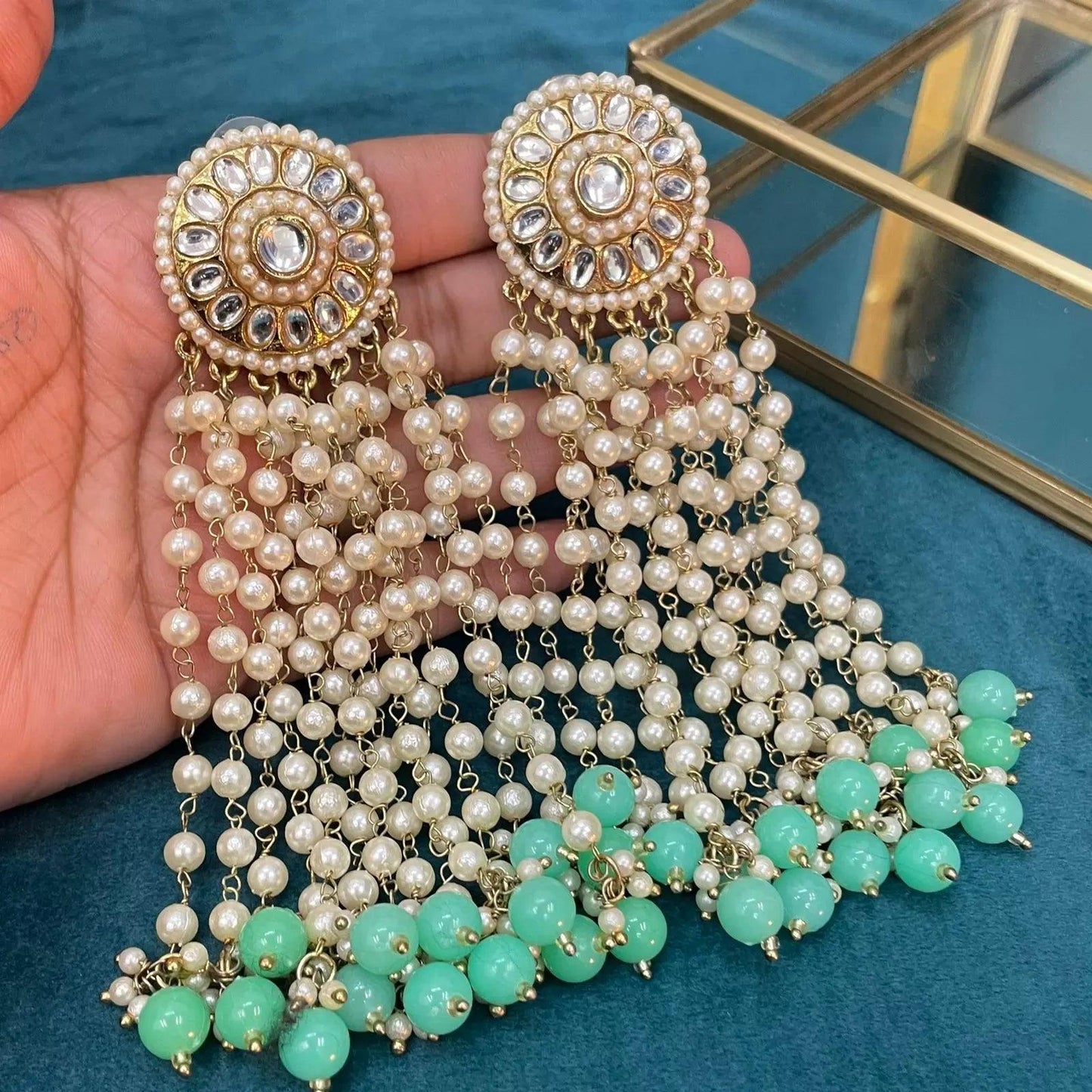 Mint Green Inayat Earring