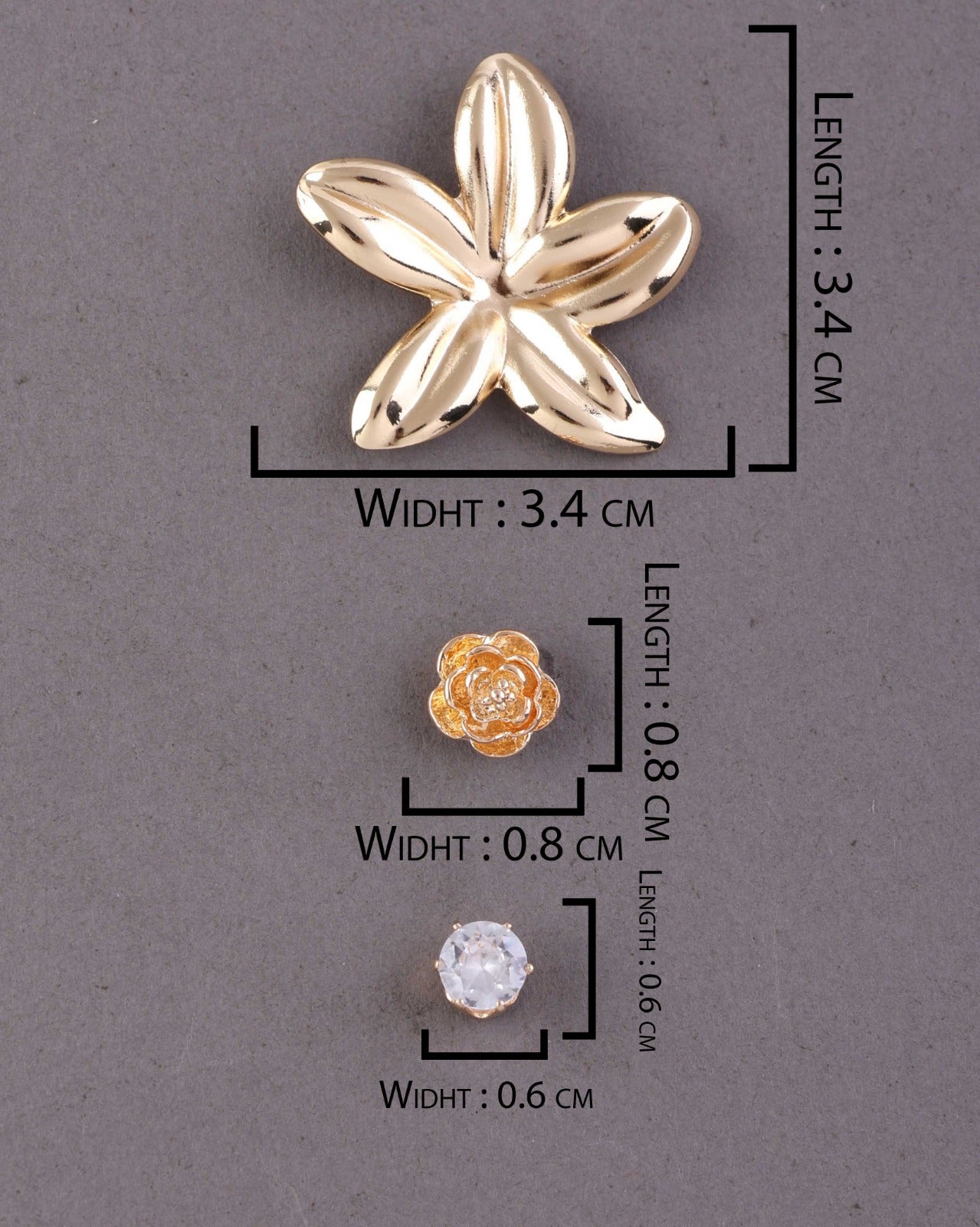 Mao Voguish Earring - Set of 3