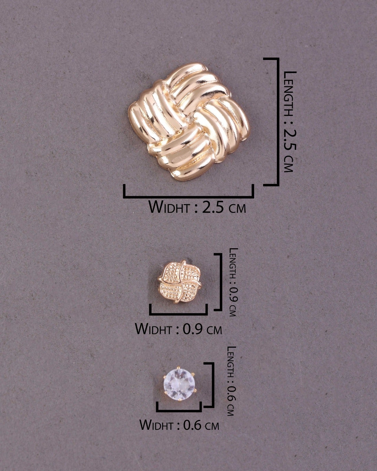 Minseo Voguish Earring - Set of 3