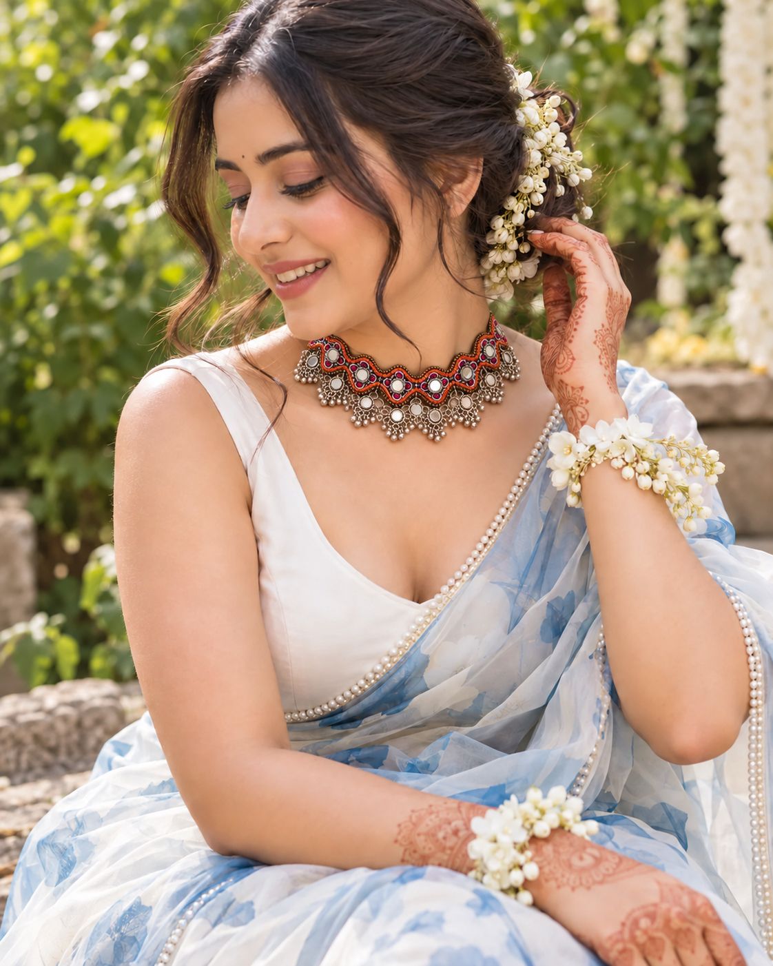 Coral Noori Handmade Choker Necklace