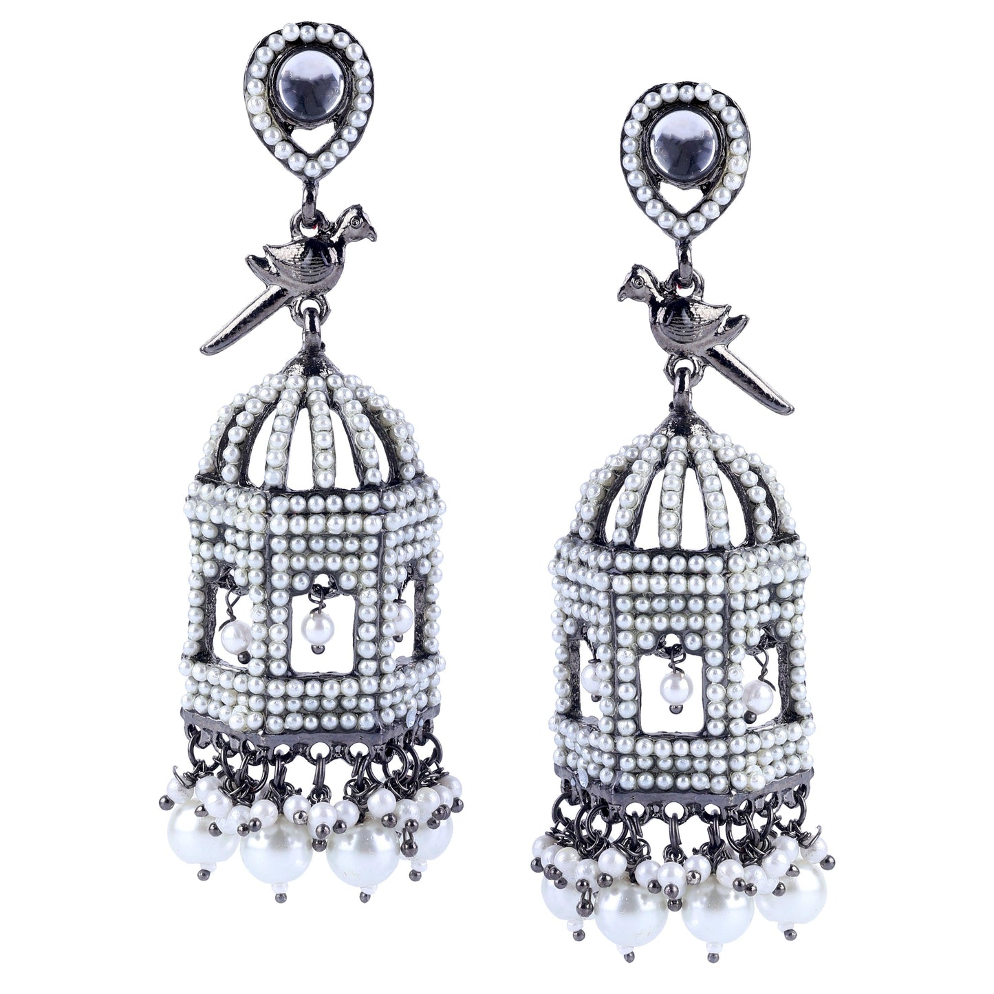 Pearl Cage Jhumka