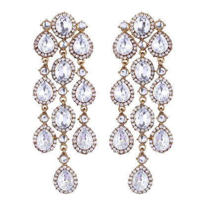 White Tavleen Dangler Earring