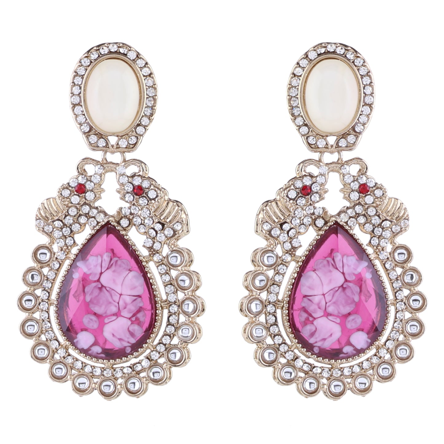 Wine Daniel Zircon Earring